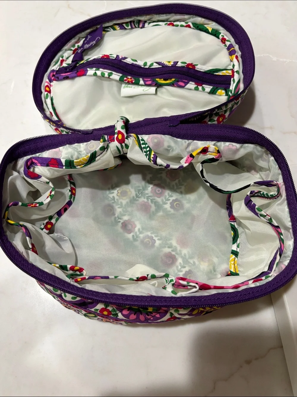 Vera Bradley Multicolor Floral Quilted Cosmetic Case